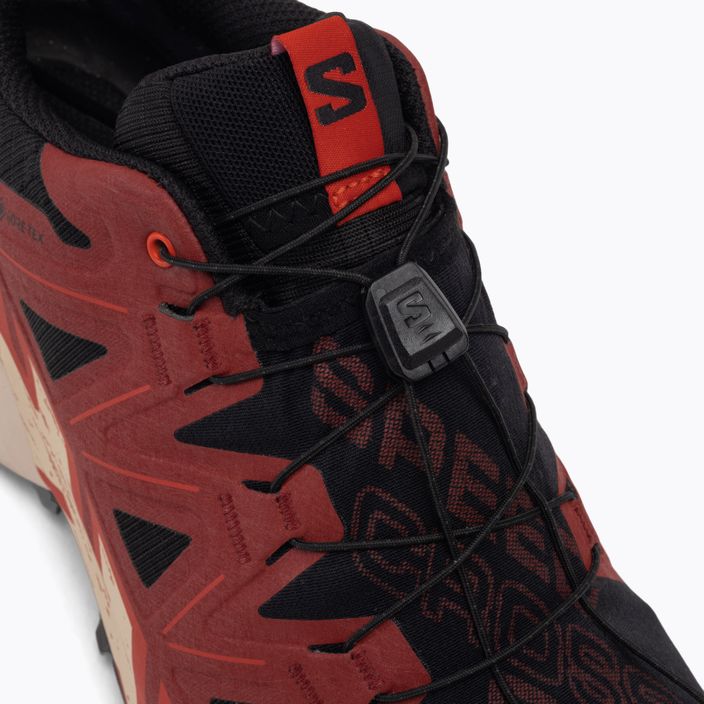 Salomon Speedcross 6 GTX ανδρικά παπούτσια για τρέξιμο μαύρο/κόκκινο ντάλια/κόκκινο παπαρούνα 11