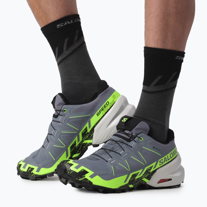 Salomon Speedcross 6 GTX ανδρικά παπούτσια για τρέξιμο flint/grgeck/μαύρο 4