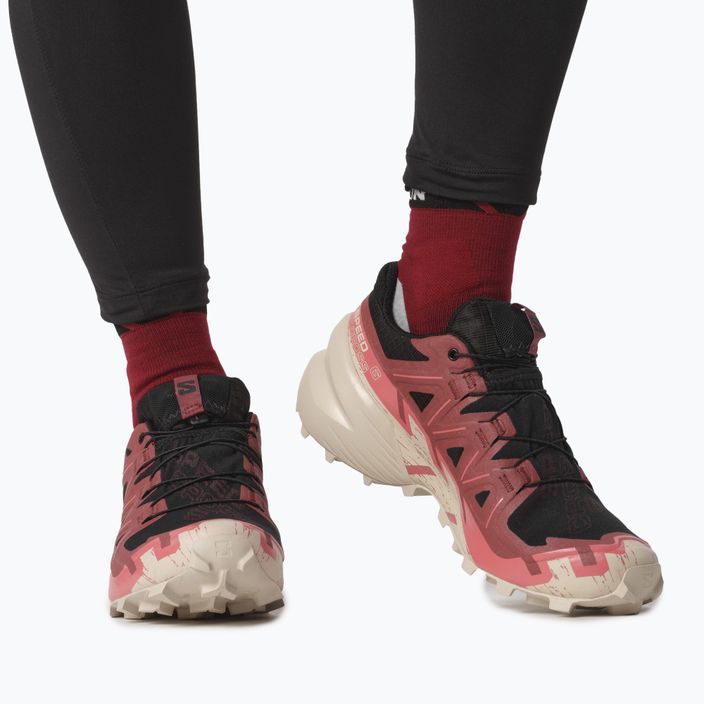 Γυναικεία παπούτσια για τρέξιμο Salomon Speedcross 6 GTX μαύρο/αγελαδινό δέρμα/ξεθωριασμένο τριαντάφυλλο 4