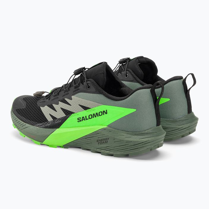 Ανδρικά αθλητικά παπούτσια τρεξίματος Salomon Sense Ride 5 μαύρο/λαυρένιο στεφάνι/πράσινο γκέκο 6