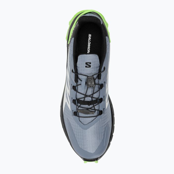 Salomon Supercross 4 ανδρικά παπούτσια για τρέξιμο flint stone/μαύρο/πράσινο γκέκο 7