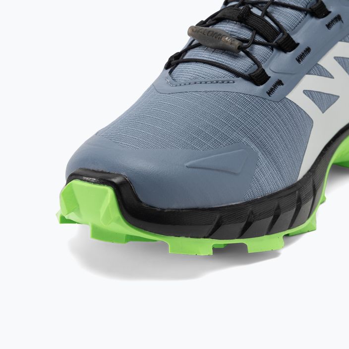 Salomon Supercross 4 ανδρικά παπούτσια για τρέξιμο flint stone/μαύρο/πράσινο γκέκο 9