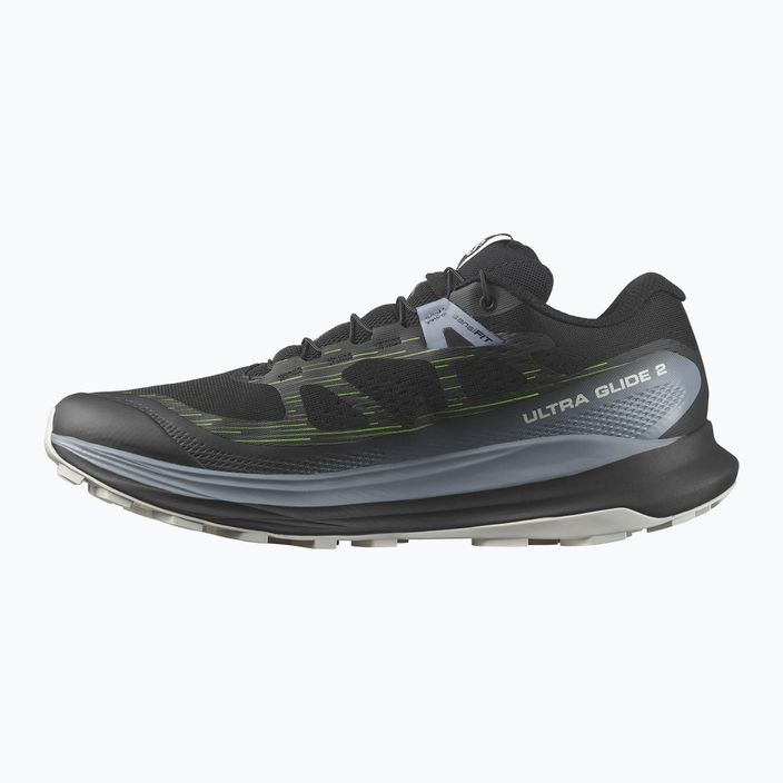 Ανδρικά αθλητικά παπούτσια τρεξίματος Salomon Ultra Glide 2 μαύρο/flint stone/green gecko 13