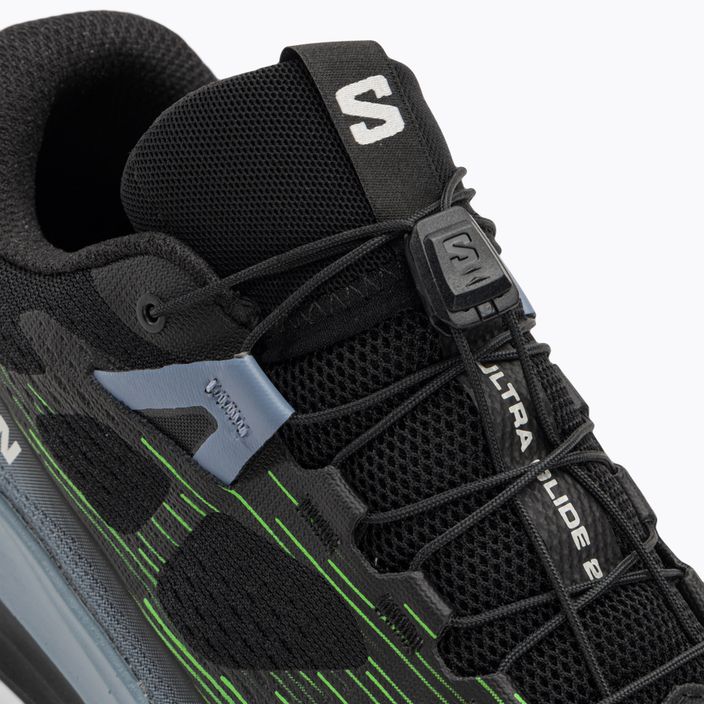 Ανδρικά αθλητικά παπούτσια τρεξίματος Salomon Ultra Glide 2 μαύρο/flint stone/green gecko 8
