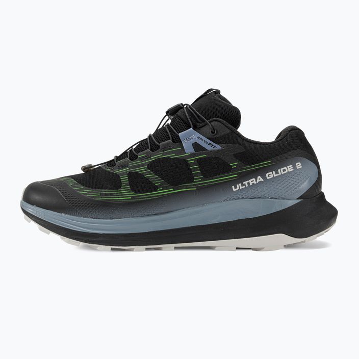 Ανδρικά αθλητικά παπούτσια τρεξίματος Salomon Ultra Glide 2 μαύρο/flint stone/green gecko 10