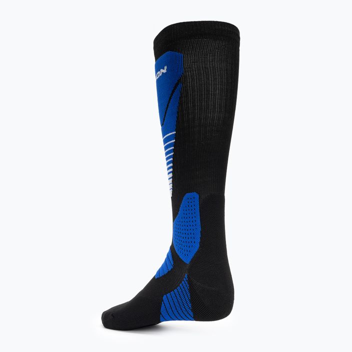 Κάλτσες σκι Salomon S/Pro μαύρες/μπλε/λευκές 2