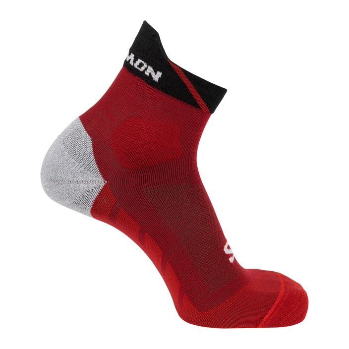 Salomon Speedcross Ankle κόκκινες κάλτσες τρεξίματος σε χρώμα ντάλια/μαύρο/μαύρη παπαρούνα 2