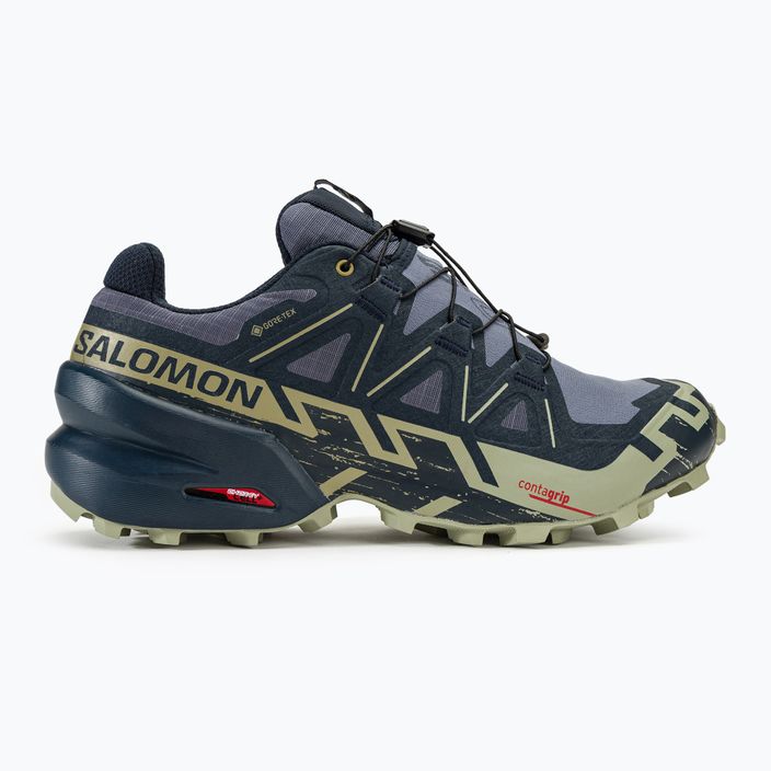 Salomon Speedcross 6 GTX ανδρικά παπούτσια για τρέξιμο grisaille/carbon/tea 2