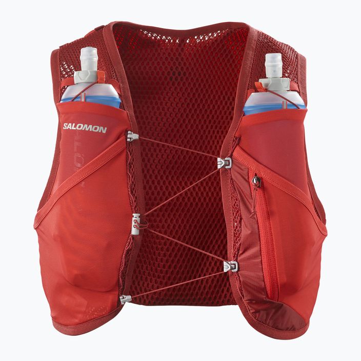 Γιλέκο για τρέξιμο Salomon Active Skin 4 set red dahlia/high risk