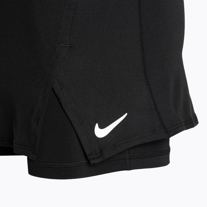 Nike Court Dri-Fit Victory Straight φούστα τένις μαύρο/λευκό 3
