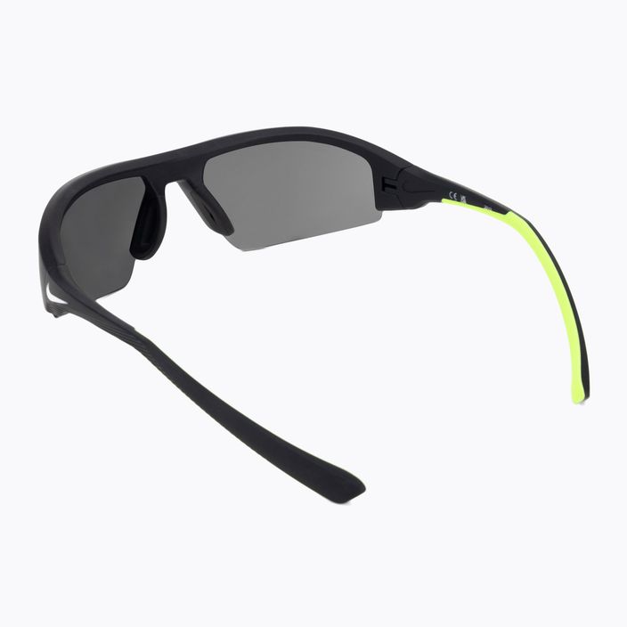 Γυαλιά ηλίου Nike Skylon Ace 22 μαύρο/λευκό/γκρι με ασημένιο φακό λάμψης 2