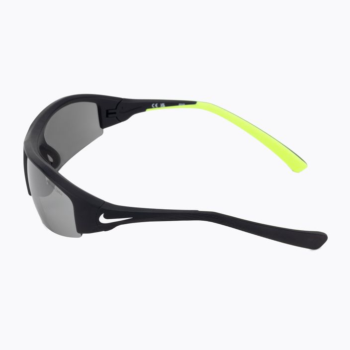 Γυαλιά ηλίου Nike Skylon Ace 22 μαύρο/λευκό/γκρι με ασημένιο φακό λάμψης 4