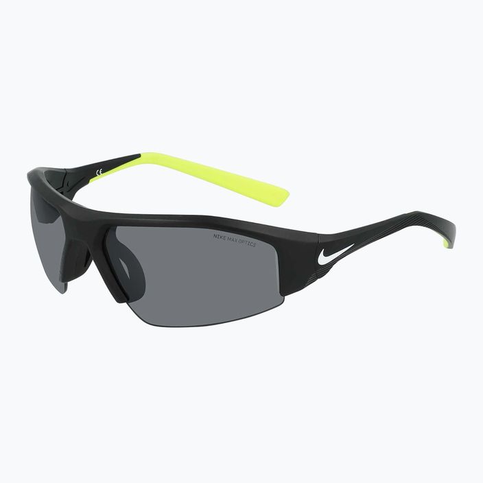 Γυαλιά ηλίου Nike Skylon Ace 22 μαύρο/λευκό/γκρι με ασημένιο φακό λάμψης 5