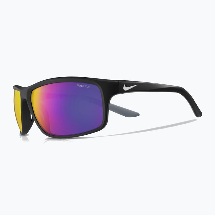 Γυαλιά ηλίου Nike Adrenaline 22 μαύρο ματ/χρώμα πεδίου 5