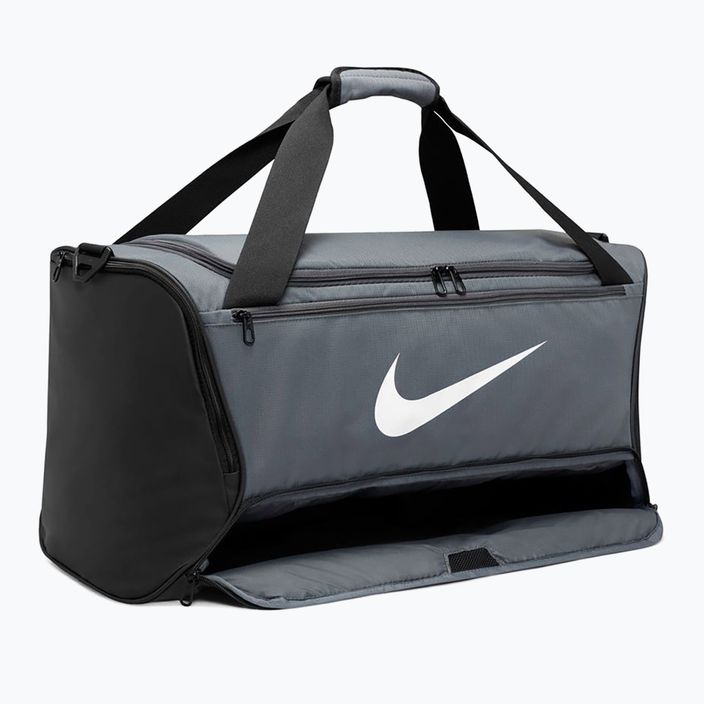 Nike Brasilia τσάντα προπόνησης 9.5 60 l γκρι/λευκό 4