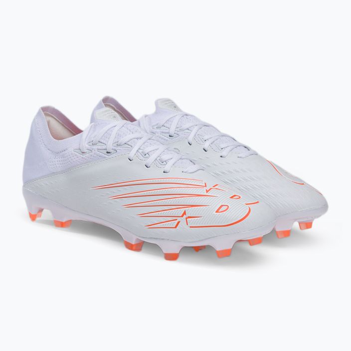 New Balance ανδρικά ποδοσφαιρικά παπούτσια Furon V6+ Pro Leather FG λευκό MSFKFW65.D.080 4
