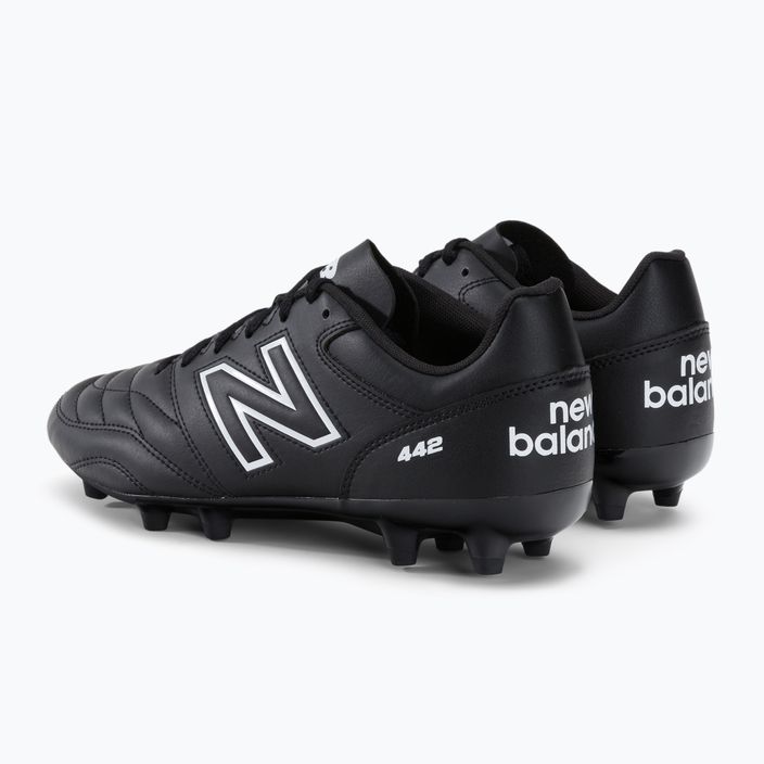 New Balance 442 V2 Academy FG ανδρικά ποδοσφαιρικά παπούτσια μαύρα MS43FBK2.D.120 3