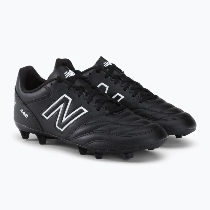 New Balance 442 V2 Academy FG ανδρικά ποδοσφαιρικά παπούτσια μαύρα MS43FBK2.D.120 4