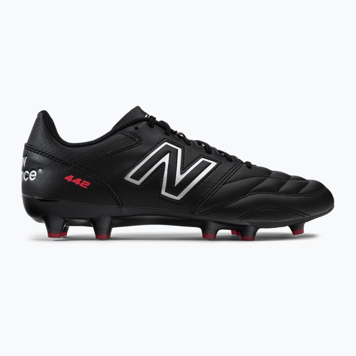 New Balance 442 V2 Team FG ανδρικά ποδοσφαιρικά παπούτσια μαύρα MS42FBK2.D.075 2