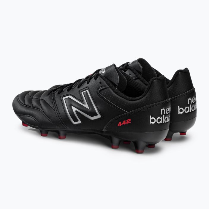 New Balance 442 V2 Team FG ανδρικά ποδοσφαιρικά παπούτσια μαύρα MS42FBK2.D.075 3