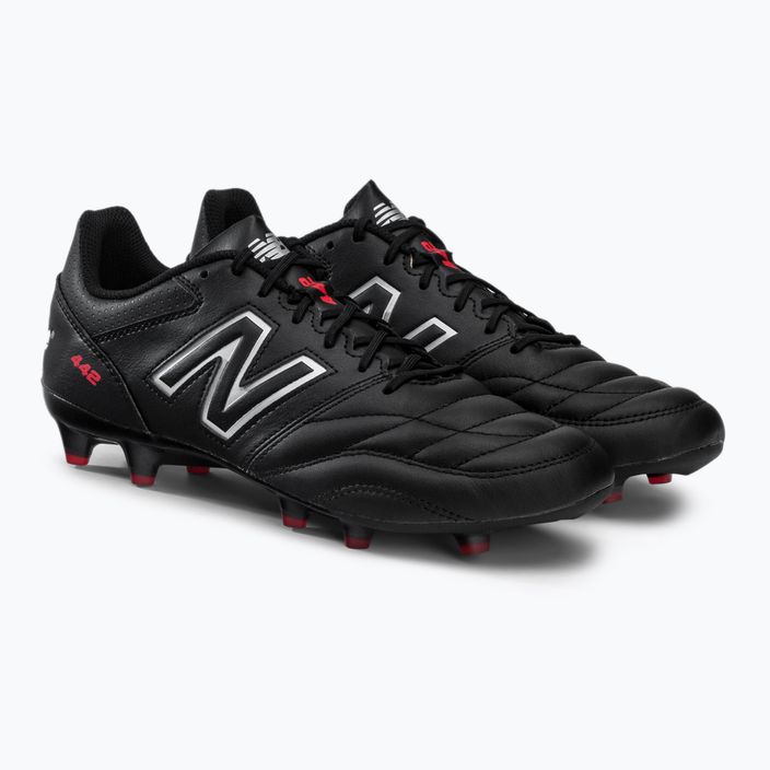 New Balance 442 V2 Team FG ανδρικά ποδοσφαιρικά παπούτσια μαύρα MS42FBK2.D.075 4