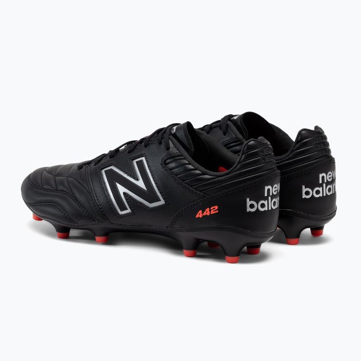 New Balance 442 V2 Pro FG ανδρικά ποδοσφαιρικά παπούτσια μαύρα MS41FBK2.D.075 3