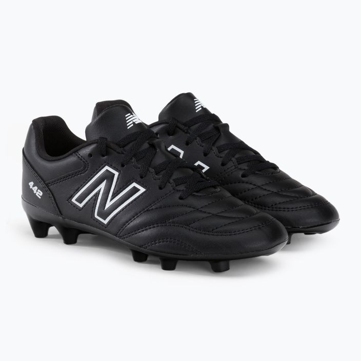 New Balance 442 V2 Academy FG παιδικά ποδοσφαιρικά παπούτσια μαύρα JS43FBK2.M.035 4