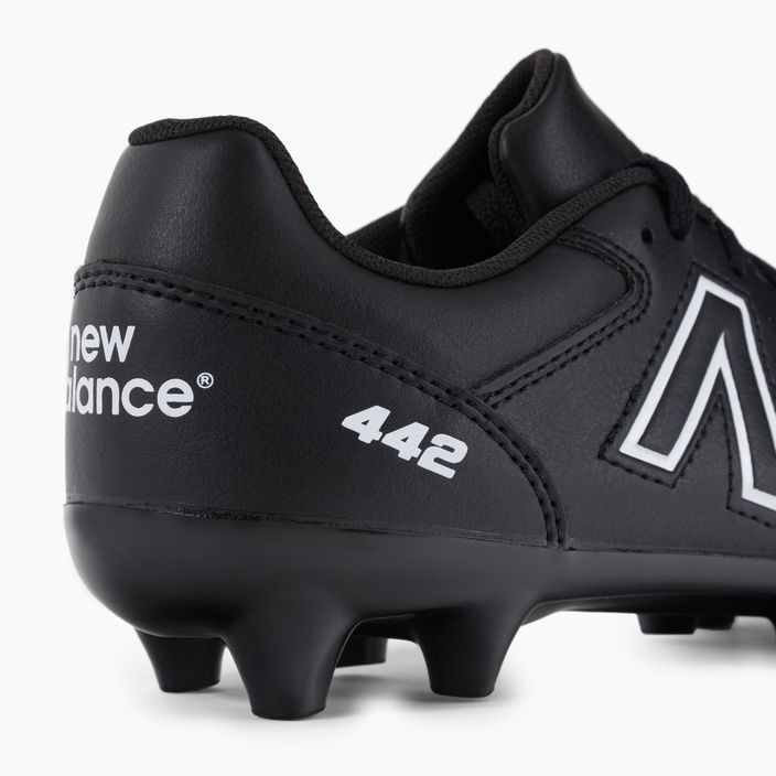 New Balance 442 V2 Academy FG παιδικά ποδοσφαιρικά παπούτσια μαύρα JS43FBK2.M.035 8