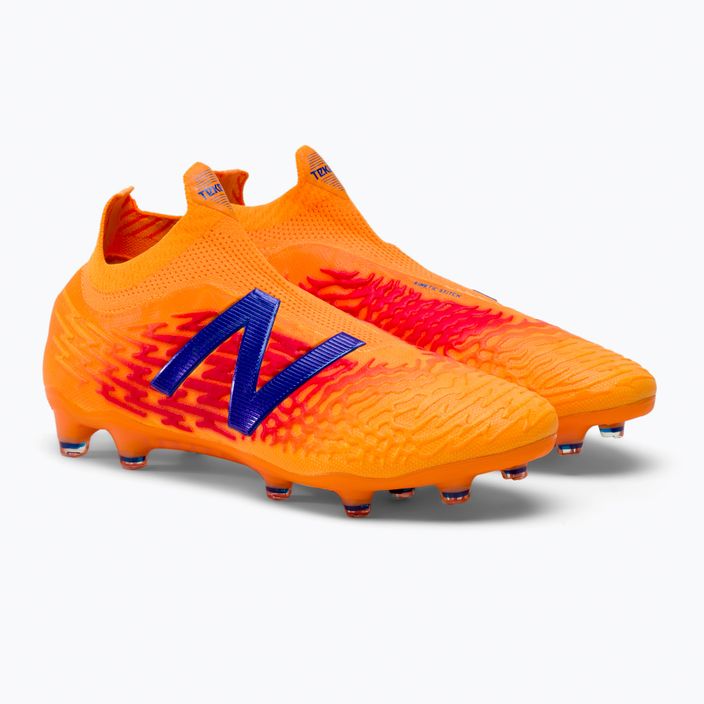 New Balance ανδρικά ποδοσφαιρικά παπούτσια Tekela V3+ Pro FG πορτοκαλί MST1FD35.D.080 4