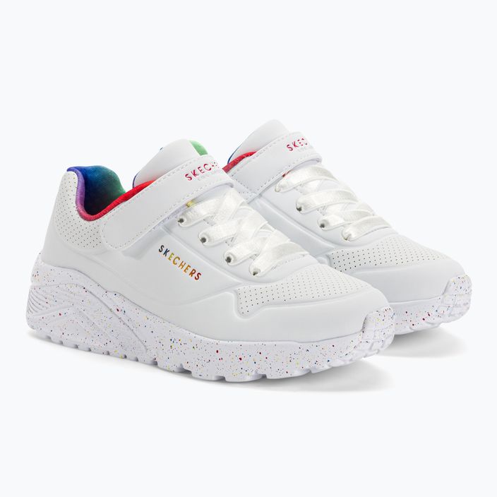 SKECHERS παιδικά αθλητικά παπούτσια Uno Lite Rainbow Specks λευκό/πολλαπλό 4
