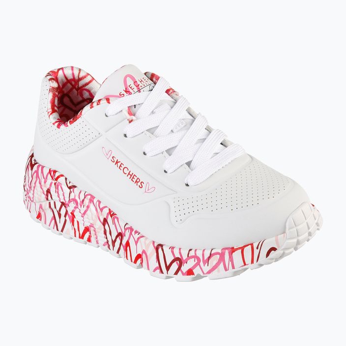 SKECHERS Uno Lite Lovely Luv λευκό/κόκκινο/ροζ παιδικά αθλητικά παπούτσια 11