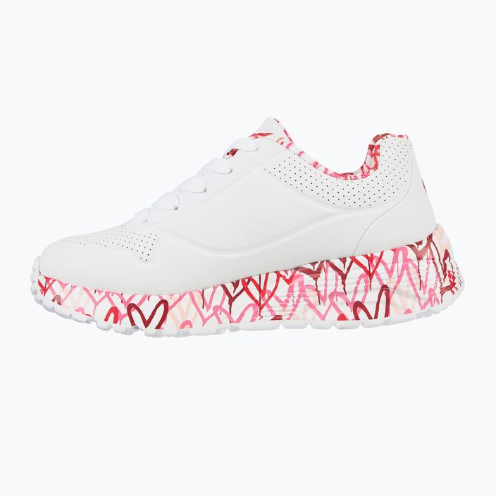 SKECHERS Uno Lite Lovely Luv λευκό/κόκκινο/ροζ παιδικά αθλητικά παπούτσια 13