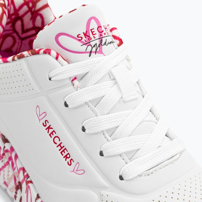 SKECHERS Uno Lite Lovely Luv λευκό/κόκκινο/ροζ παιδικά αθλητικά παπούτσια 8