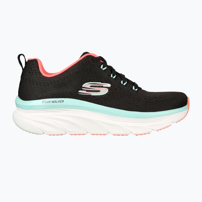 Γυναικεία αθλητικά SKECHERS D'Lux Walker Let It Glow μαύρο/μιντό παπούτσια 8