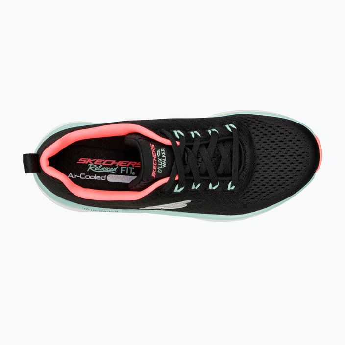 Γυναικεία αθλητικά SKECHERS D'Lux Walker Let It Glow μαύρο/μιντό παπούτσια 11