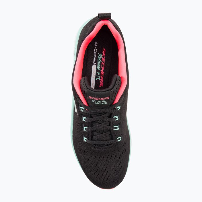 Γυναικεία αθλητικά SKECHERS D'Lux Walker Let It Glow μαύρο/μιντό παπούτσια 7