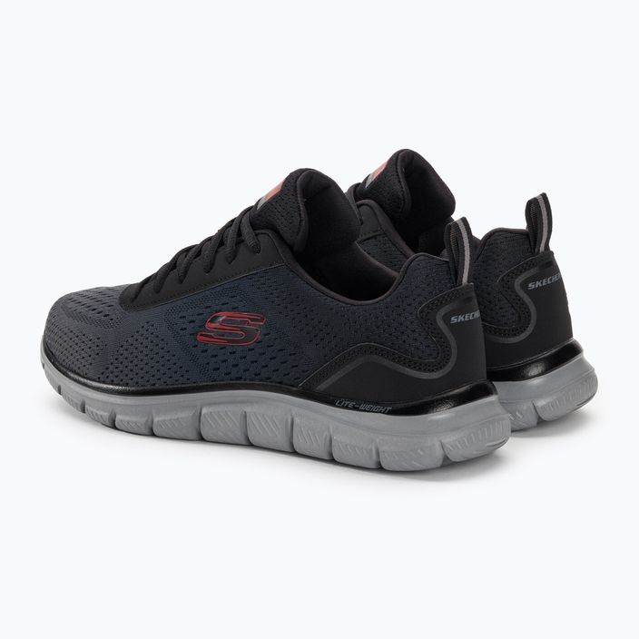 SKECHERS Track Ripkent ανδρικά παπούτσια προπόνησης μαύρο/καρβουάρ 4