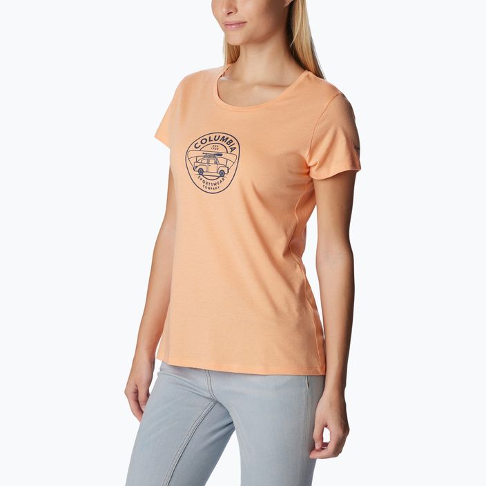 Γυναικείο πουκάμισο Trekking Columbia Daisy Days Graphic πορτοκαλί 1934592829 4