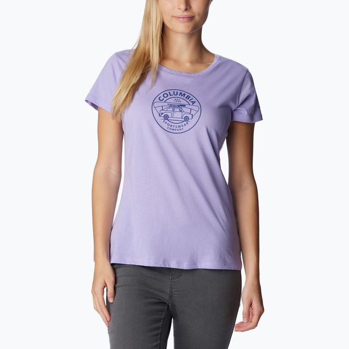 Γυναικείο πουκάμισο trekking Columbia Daisy Days Graphic μωβ 1934592535 4