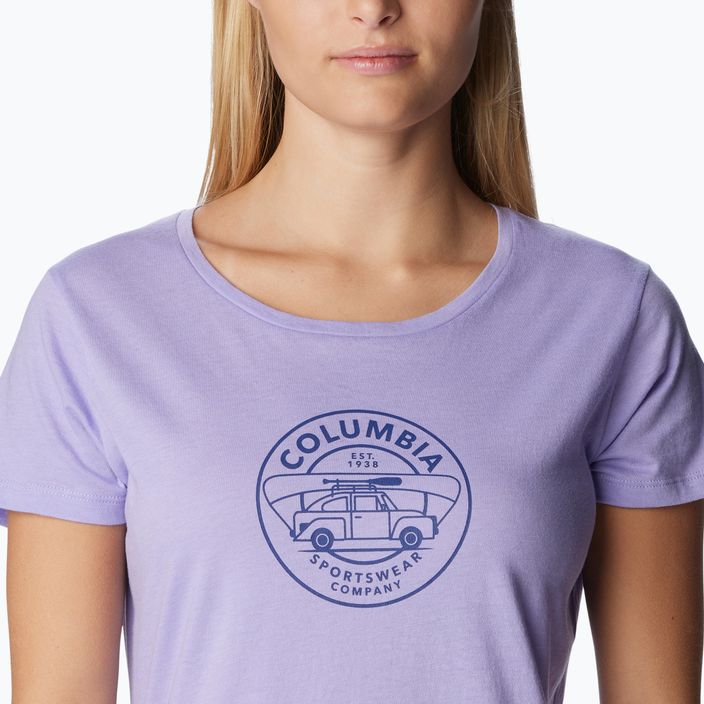 Γυναικείο πουκάμισο trekking Columbia Daisy Days Graphic μωβ 1934592535 13
