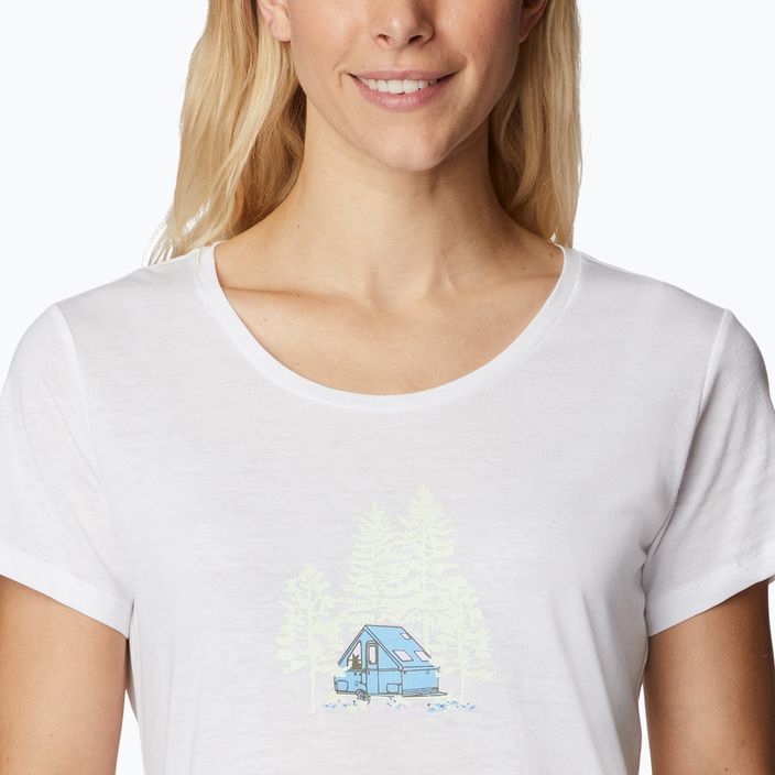 Columbia Daisy Days Graphic γυναικείο t-shirt για trekking λευκό 1934592107 4