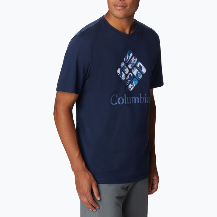 Columbia Rapid Ridge Graphic ανδρικό πουκάμισο trekking navy blue 1888813470 5