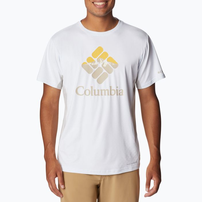 Columbia Zero Ice Cirro-Cool Graphic ανδρικό trekking t-shirt λευκό 1990463