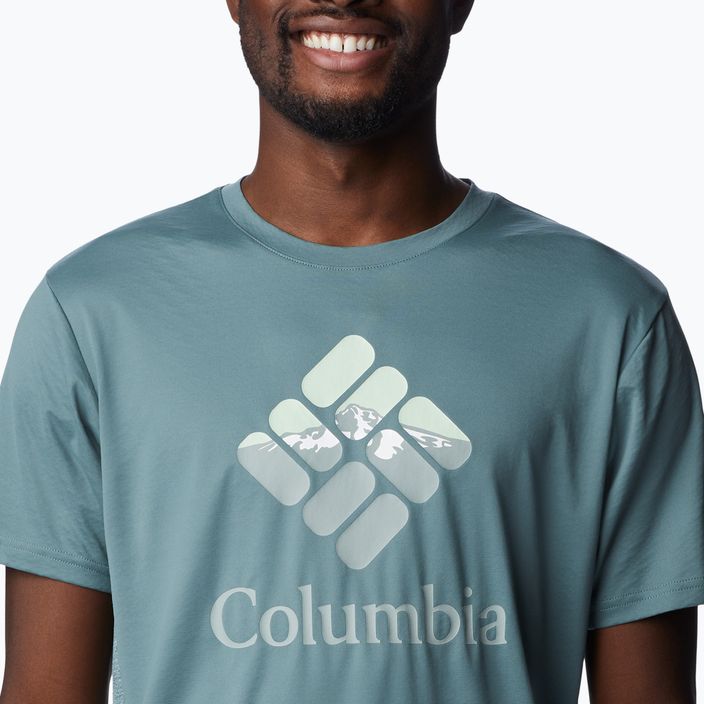 Columbia Zero Ice ανδρικό πουκάμισο πεζοπορίας Cirro-Cool Graphic γκρι 1990463 4