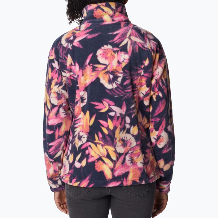 Columbia γυναικείο fleece φούτερ Benton Springs Printed Fleece ροζ και ναυτικό 2021771 2
