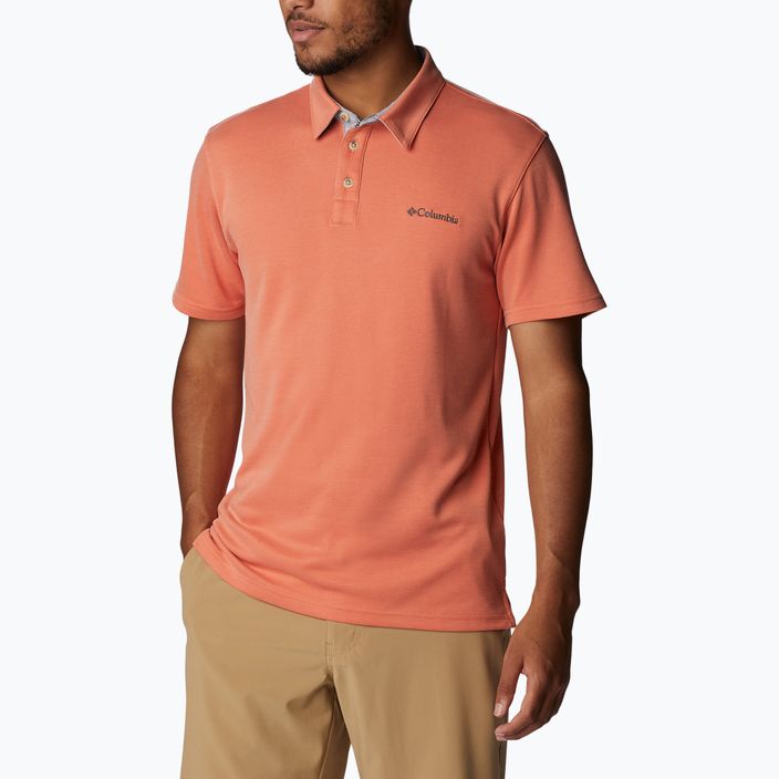 Columbia Nelson Point ανδρικό πουκάμισο πόλο πορτοκαλί 1772721849 3