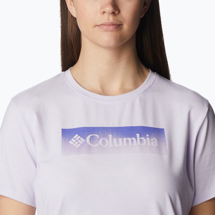 Γυναικείο πουκάμισο trekking Columbia Sun Trek Graphic μωβ 1931753569 5