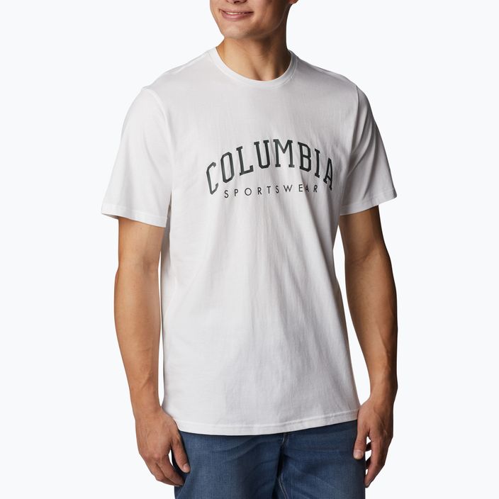 Columbia Rockaway River Graphic ανδρικό πουκάμισο trekking λευκό 2022181 3