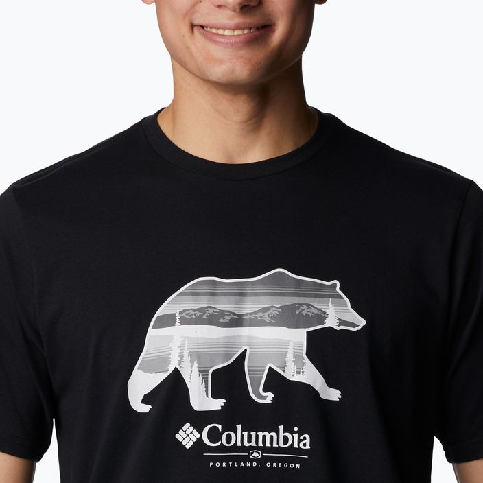 Columbia Rockaway River Graphic ανδρικό πουκάμισο trekking μαύρο 2036401 5