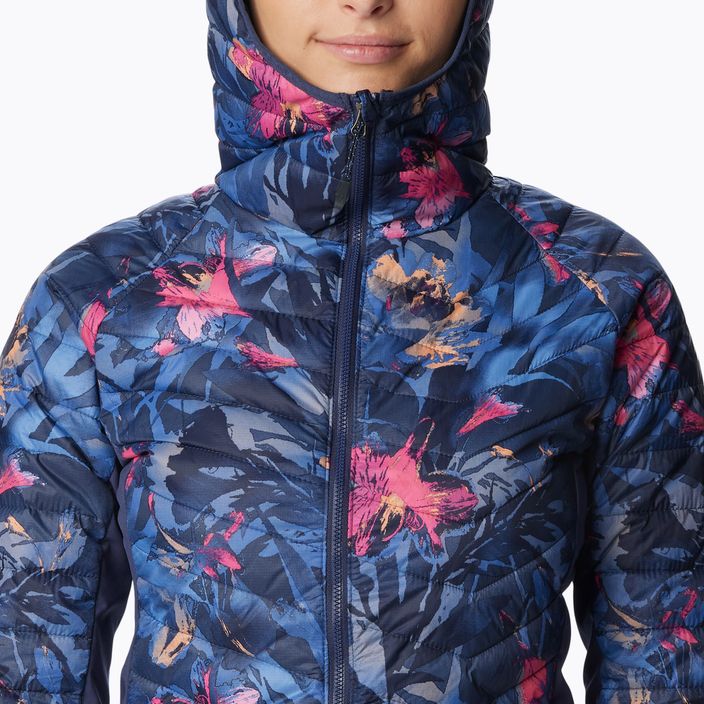 Columbia Powder Pass Hooded γυναικείο υβριδικό μπουφάν με κουκούλα μπλε 1773211471 6